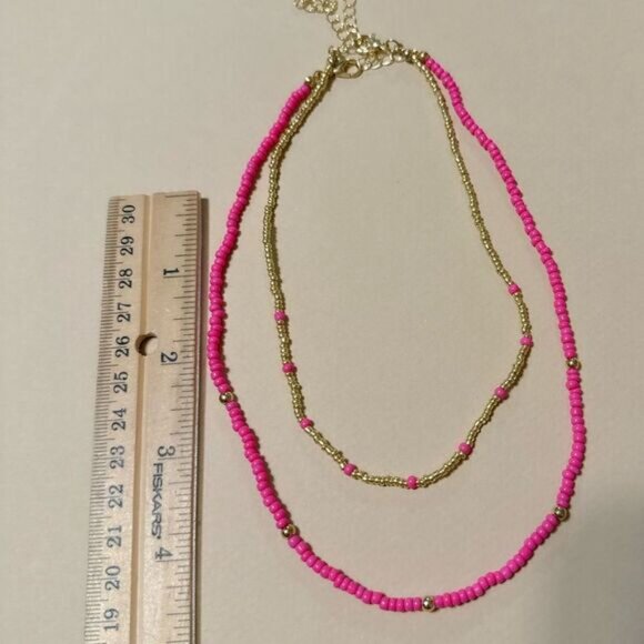 Boho beaded necklace N627 - Picture 4 of 4